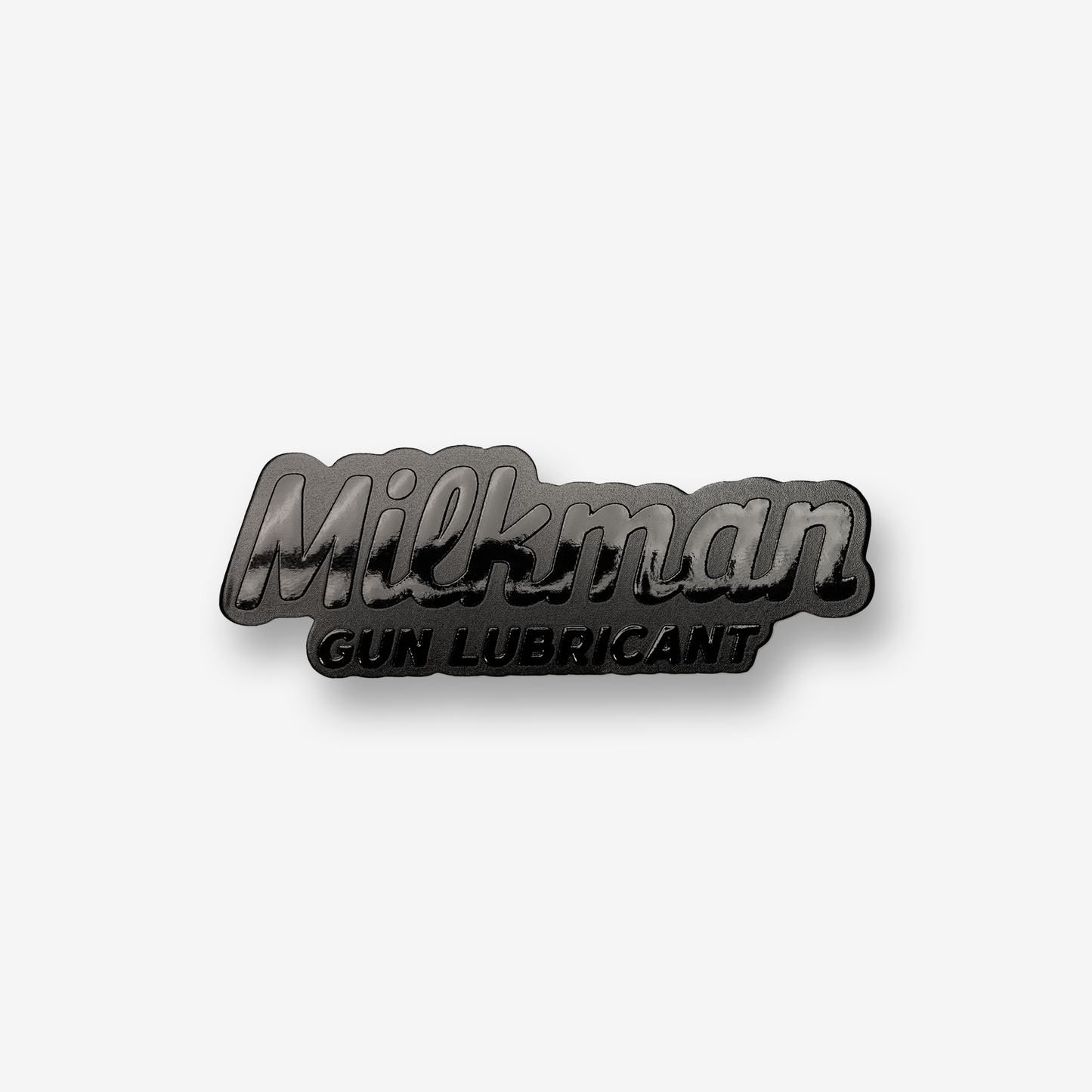 Embossed Black Logo Sticker