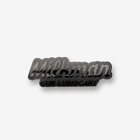 Embossed Black Logo Sticker